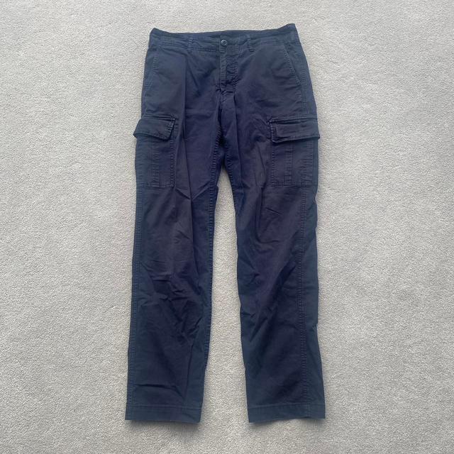 UNIQLO Men's Cargo Trousers - Navy - M on Productcaster.