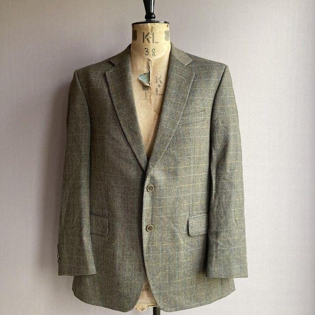 Designer Men's Blazer Jacket - Brown - L on Productcaster.