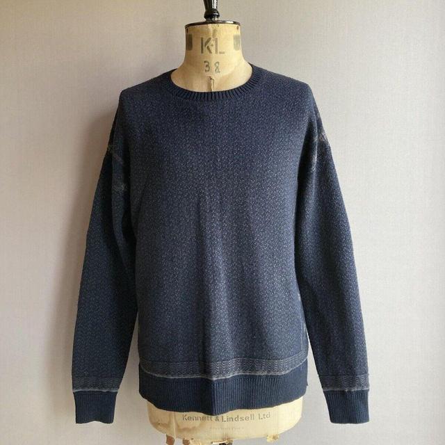 AllSaints Men's Jumper - Blue - M on Productcaster.