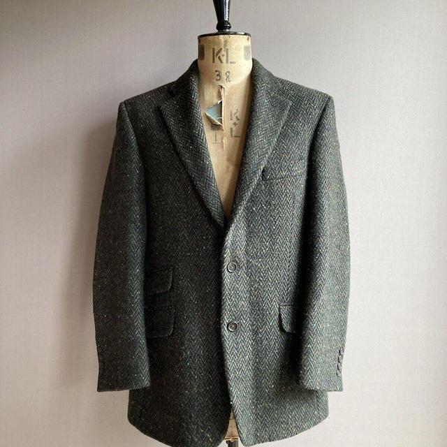 Vintage Men's Jacket - Green - L on Productcaster.