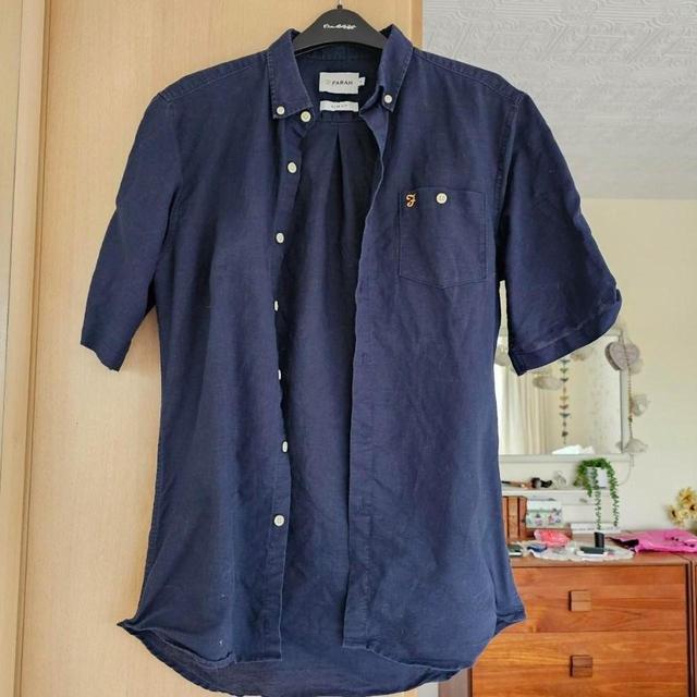 Farah Men's Shirt - Navy - M on Productcaster.