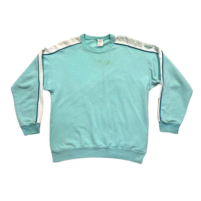 Adidas Men's Sweatshirt - Blue - M on Productcaster.