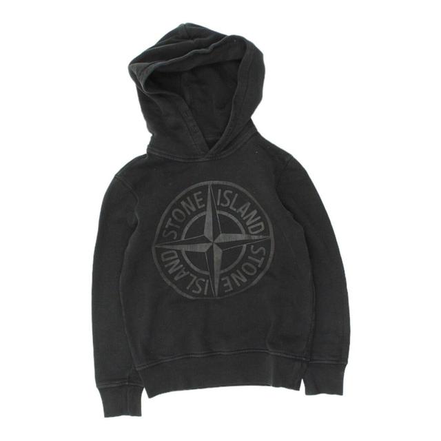 Stone Island Kids' Hoodie - Black - 8 years on Productcaster.