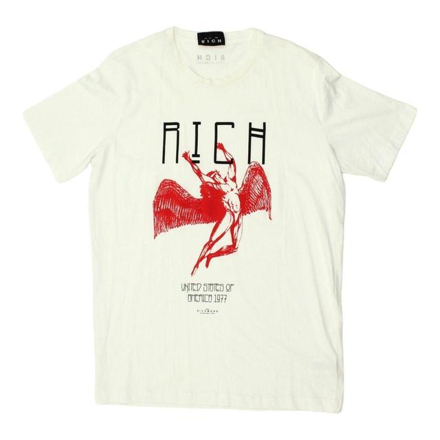 John Richmond Men's T-shirt - White - L on Productcaster.