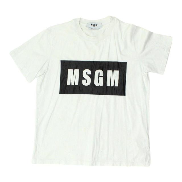 MSGM Men's T-shirt - White - S on Productcaster.