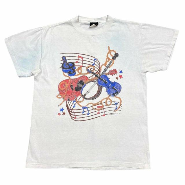 Vintage Men's T-shirt - White - M on Productcaster.