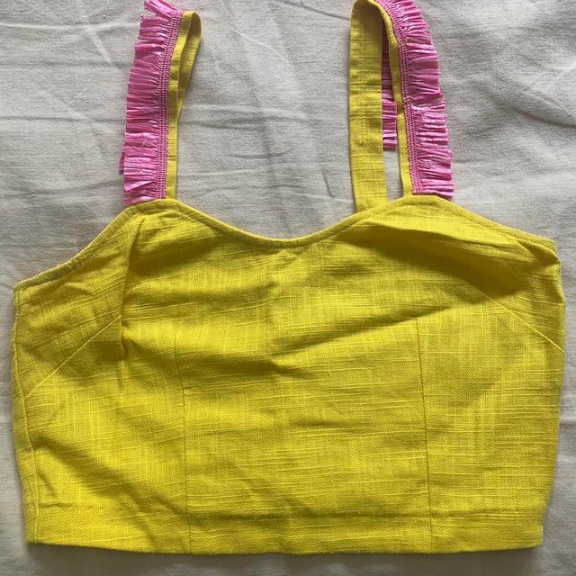 Staud Women's Crop top - Yellow - XS on Productcaster.