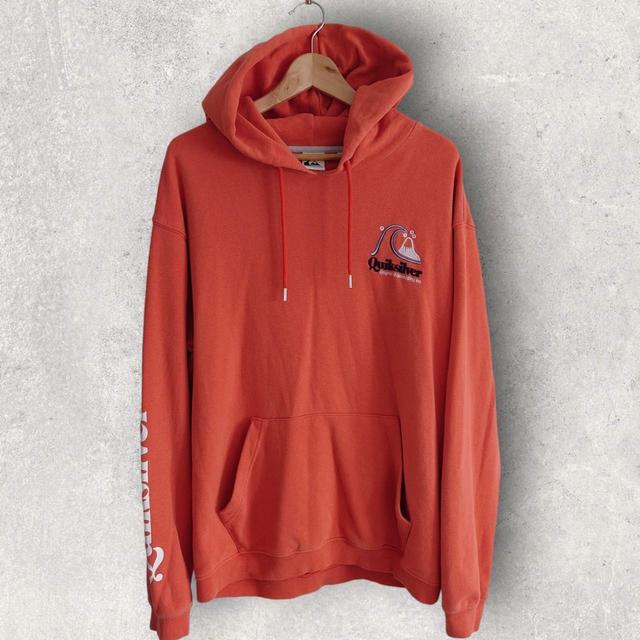 Quiksilver Men's Hoodie - Orange - M on Productcaster.