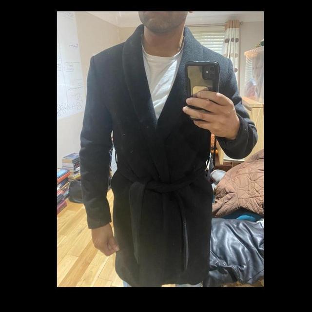 Vintage Men's Overcoat - Black - L on Productcaster.