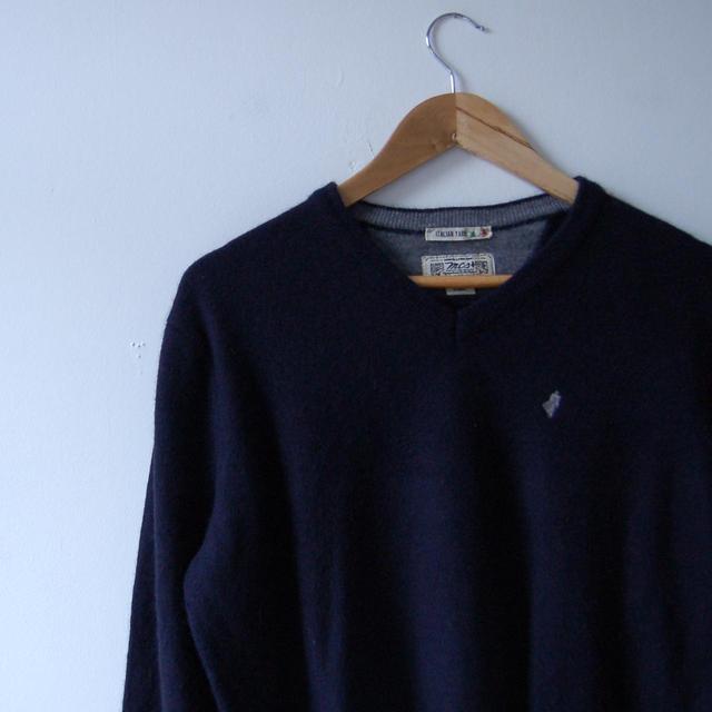 Marlboro Men's Jumper - Navy/Blue - XL on Productcaster.