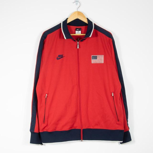 Nike Men's Bomber Jacket - Red - XL on Productcaster.