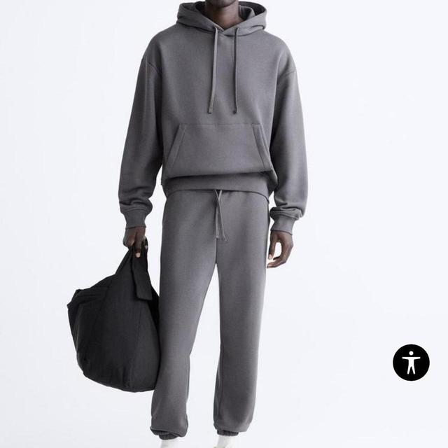 Zara Men's Sweatpants - Grey - S on Productcaster.