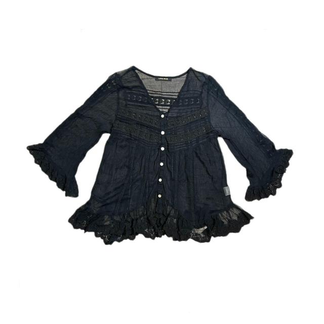 Vintage Women's Blouse - Black on Productcaster.