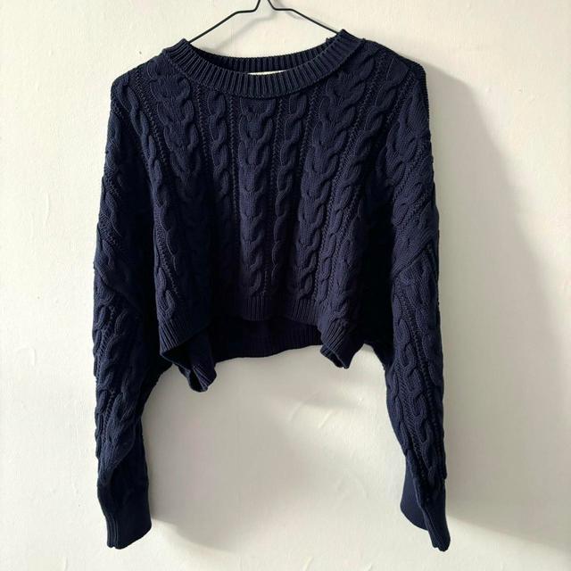 Pull&Bear Women's Jumper - Navy - S on Productcaster.