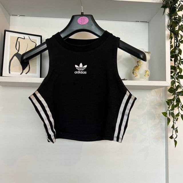 Adidas Women's Vest - Black/White - 4 on Productcaster.