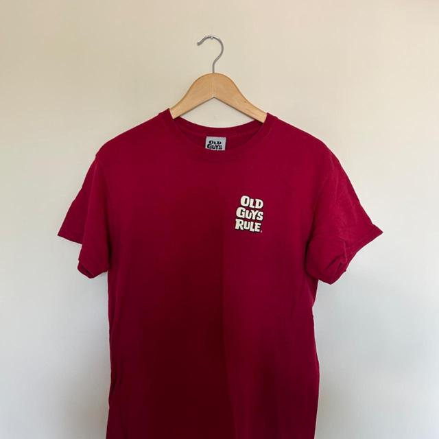 Men's T-shirt - Burgundy/Red - M on Productcaster.