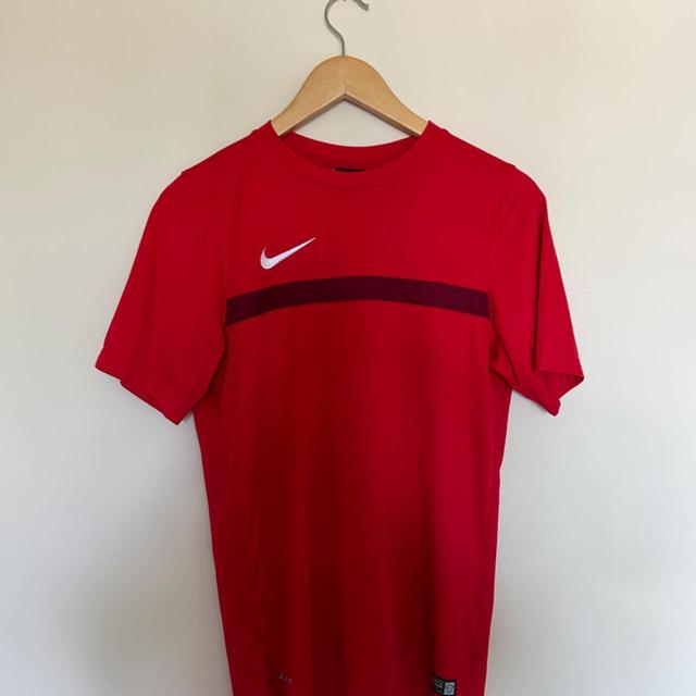 Nike Men's T-shirt - Red - S on Productcaster.