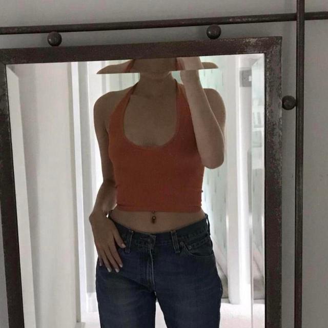 Urban Outfitters Women's Crop top - Orange - S on Productcaster.