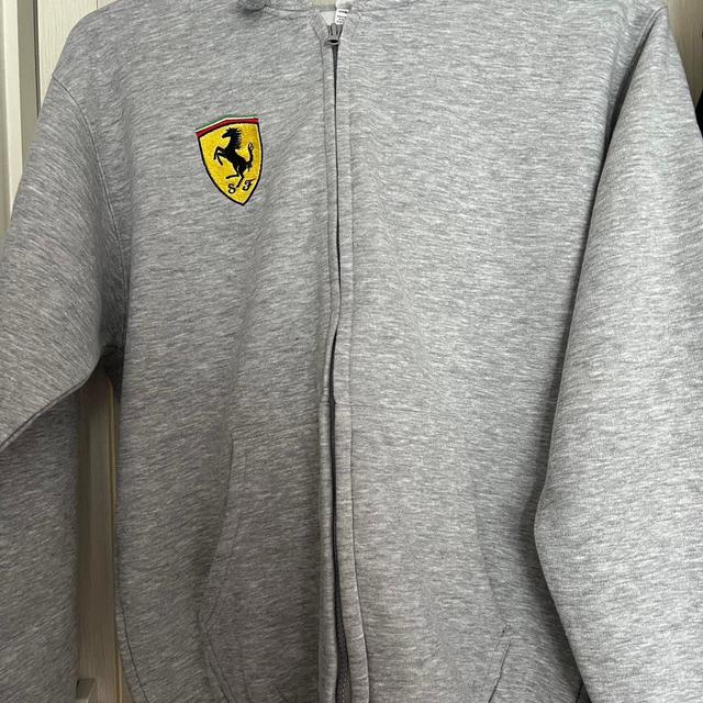 Ferrari Men's Hoodie - Grey - M on Productcaster.