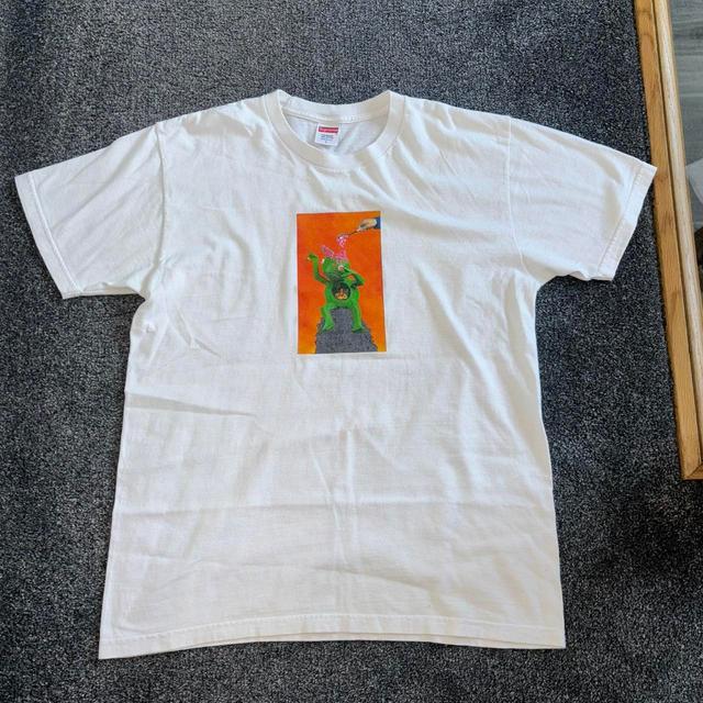 Supreme Men's T-shirt - White - L on Productcaster.