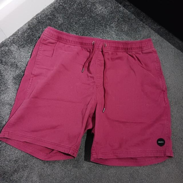 RVCA Men's Shorts - Red - L on Productcaster.