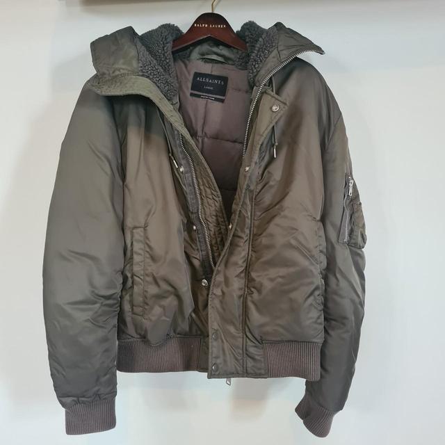 AllSaints Men's Puffer - Khaki - L on Productcaster.