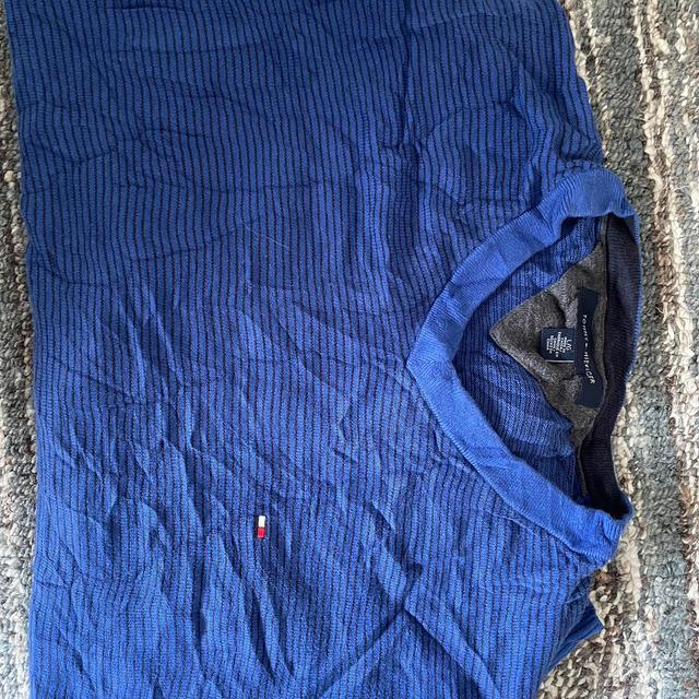 Tommy Hilfiger Men's Jumper - Blue/Navy - L on Productcaster.