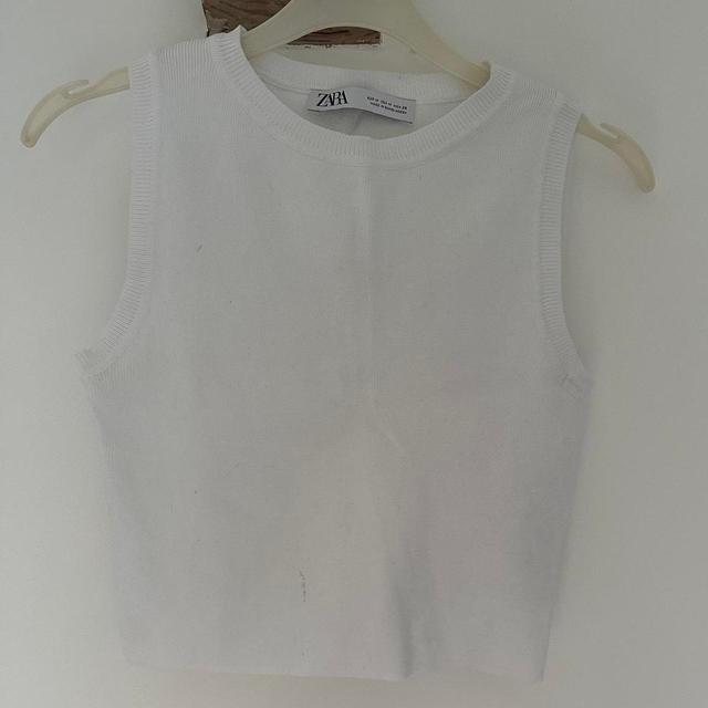 Zara Women's Vest - White - M on Productcaster.