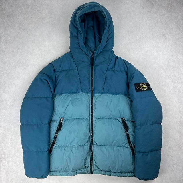 Stone Island Men's Jacket - Blue/Navy - XL on Productcaster.