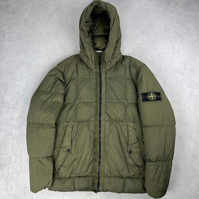 Stone Island Men's Jacket - Khaki/Green - XL on Productcaster.