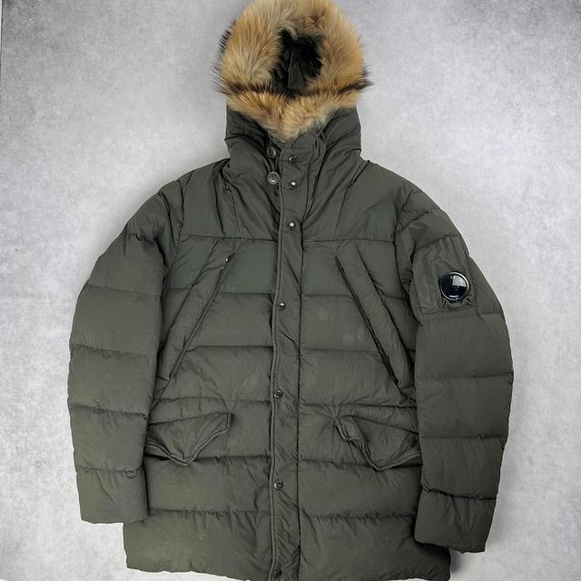 CP Company Men's Parka - Khaki/Green - XXL on Productcaster.