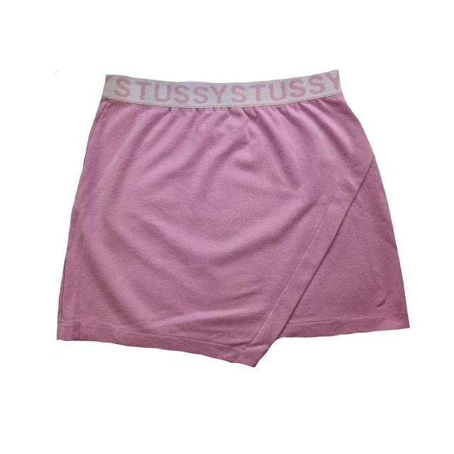 Stüssy Women's Mini Skirt - White/Pink - M on Productcaster.