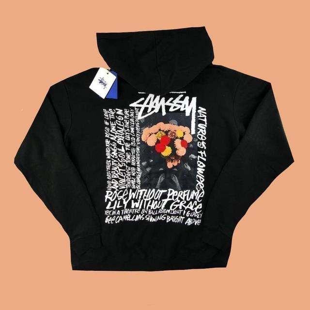 Stüssy Men's Hoodie - Black/Multi - XL on Productcaster.