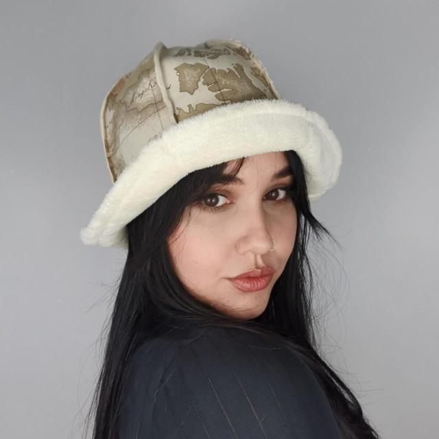 Designer Women's Bucket hats - Cream on Productcaster.