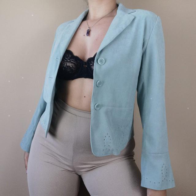 Vintage Women's Lightweight Jacket - Green/Blue - One size on Productcaster.