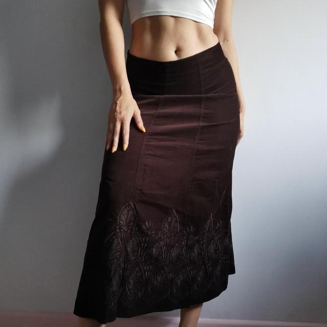 Monsoon Women's Maxi Skirt - Brown - UK 12 on Productcaster.