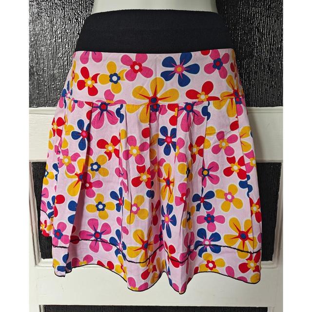 Vintage Women's Mini Skirt - Black/Pink - L on Productcaster.