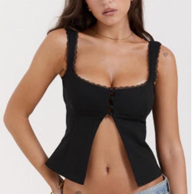 House of CB Women's Crop top - Black - L on Productcaster.