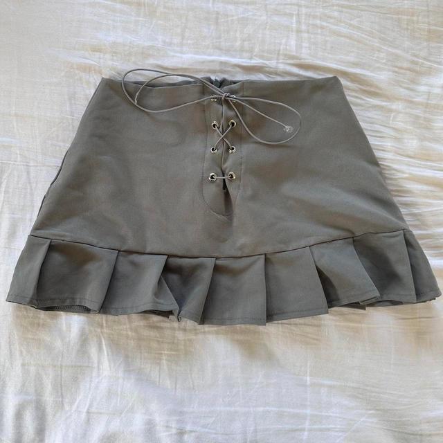 Handmade Women's Mini Skirt - Grey - XXS on Productcaster.