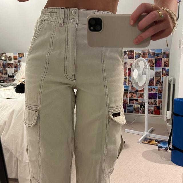 Urban Outfitters Women's Trousers - White/Cream - XS on Productcaster.