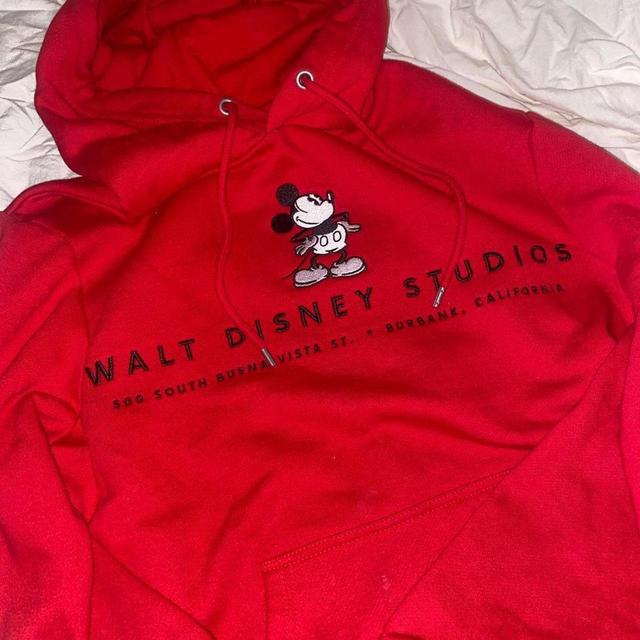 Disney Women's Hoodie - Red - XS on Productcaster.