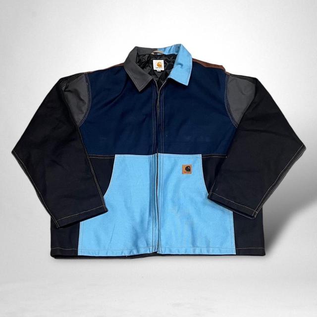 Carhartt Men's Bomber Jacket - Blue/Multi - XL on Productcaster.