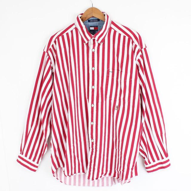 Tommy Hilfiger Men's Shirt - Red - XL on Productcaster.