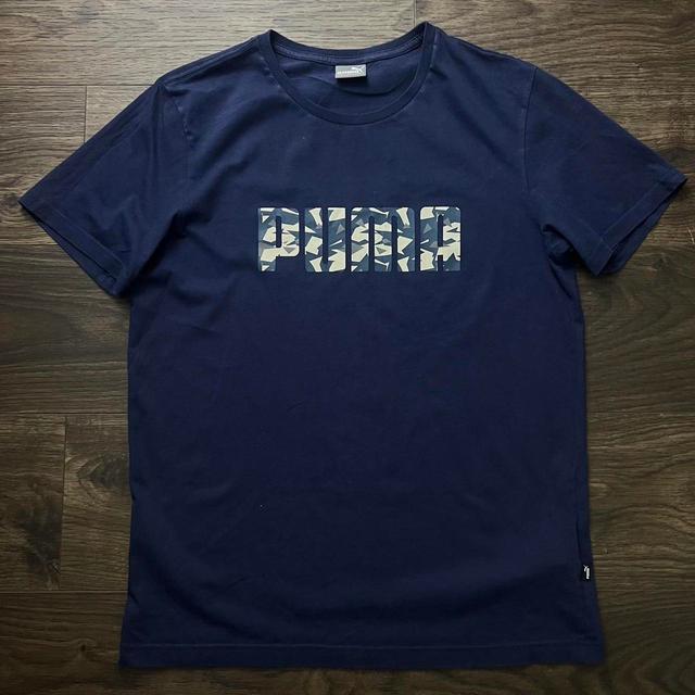 Puma Men's T-shirt - Navy - M on Productcaster.