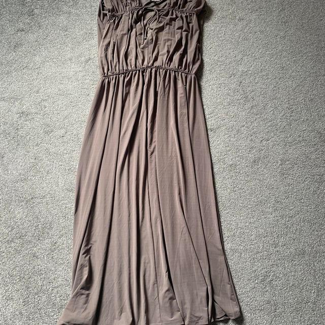 H&M Women's Dress - Brown/Grey - S on Productcaster.