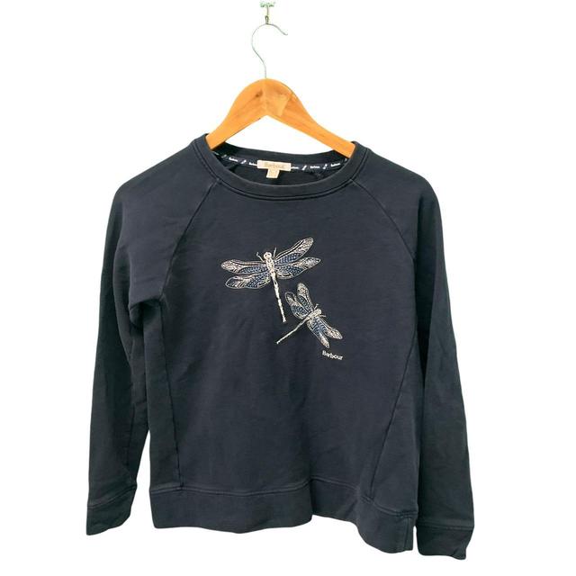 Barbour Women's Sweatshirt - Navy - 10 on Productcaster.