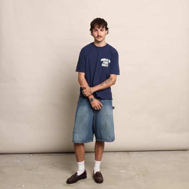 Vintage Men's Shorts - Blue - 36" on Productcaster.