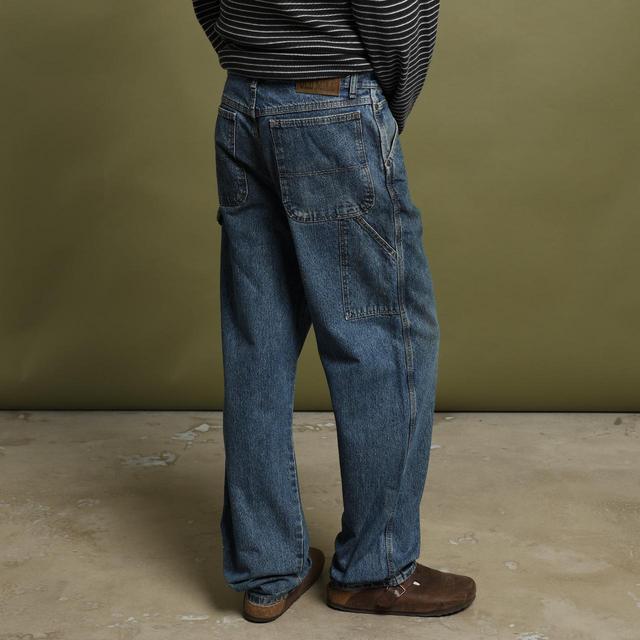 Vintage Men's Straight leg Jeans - Blue - 33" on Productcaster.