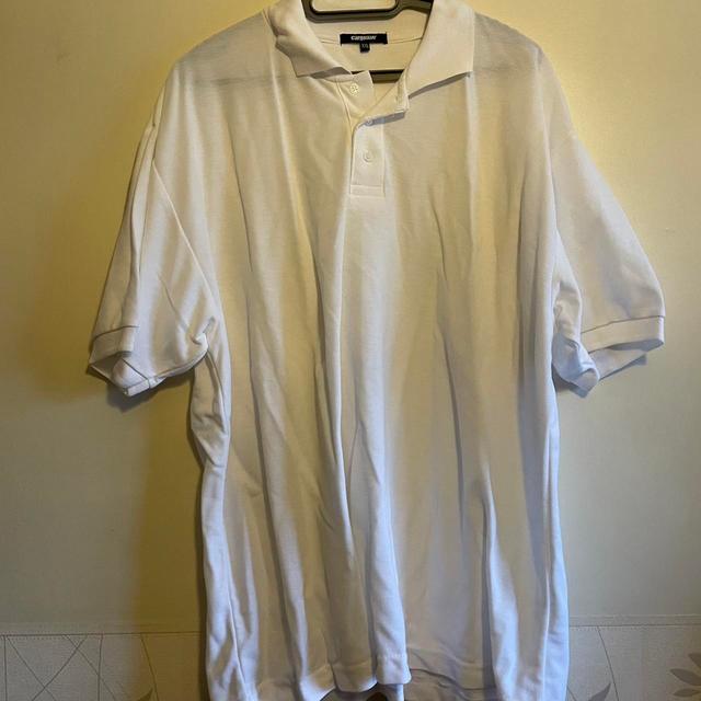 Preloved Men's Polo shirt - White - XXL on Productcaster.