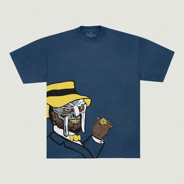 Custom Men's T-shirt - Blue/Navy - XL on Productcaster.